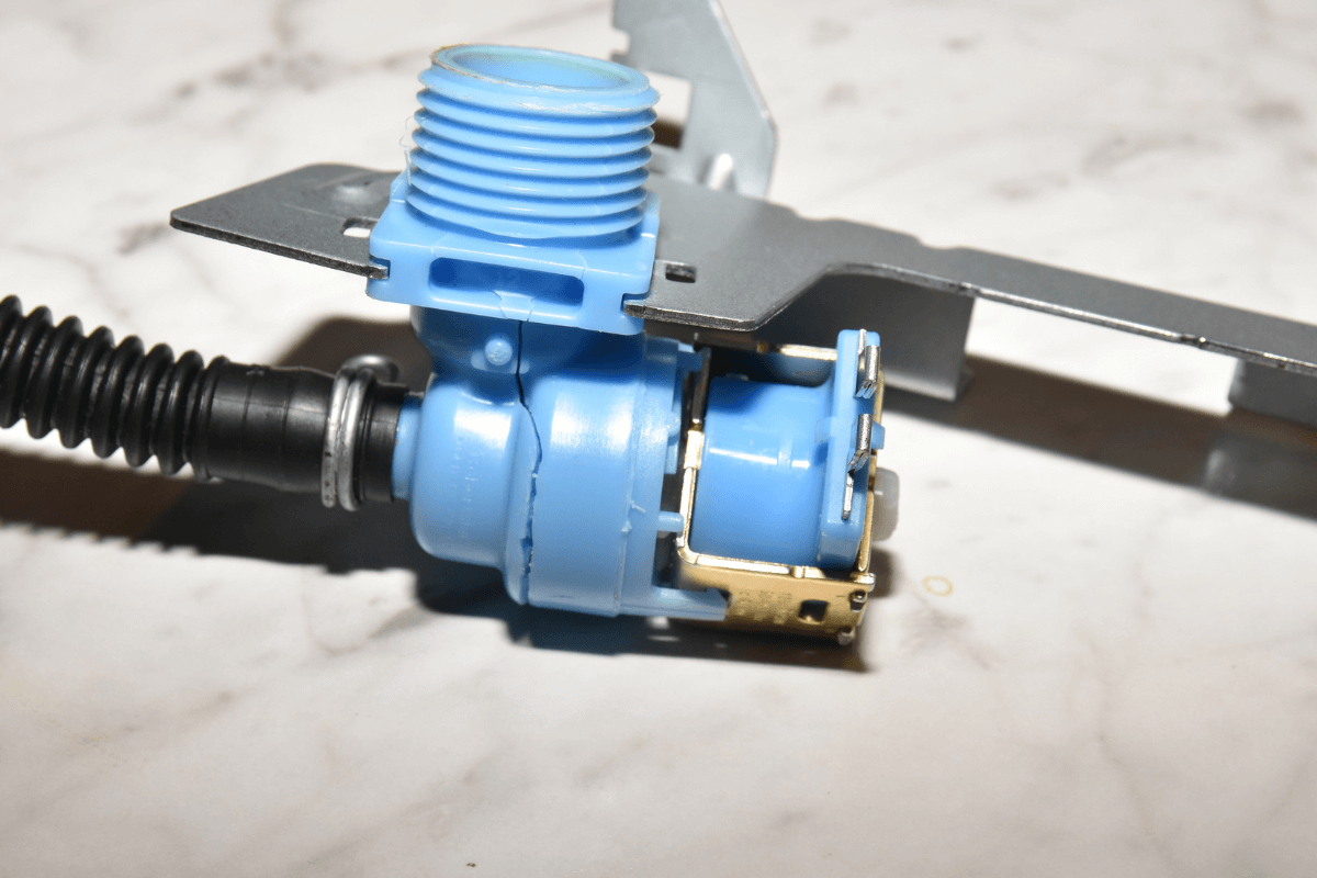 Failed Solenoid Valve Installed On A Dishwasher