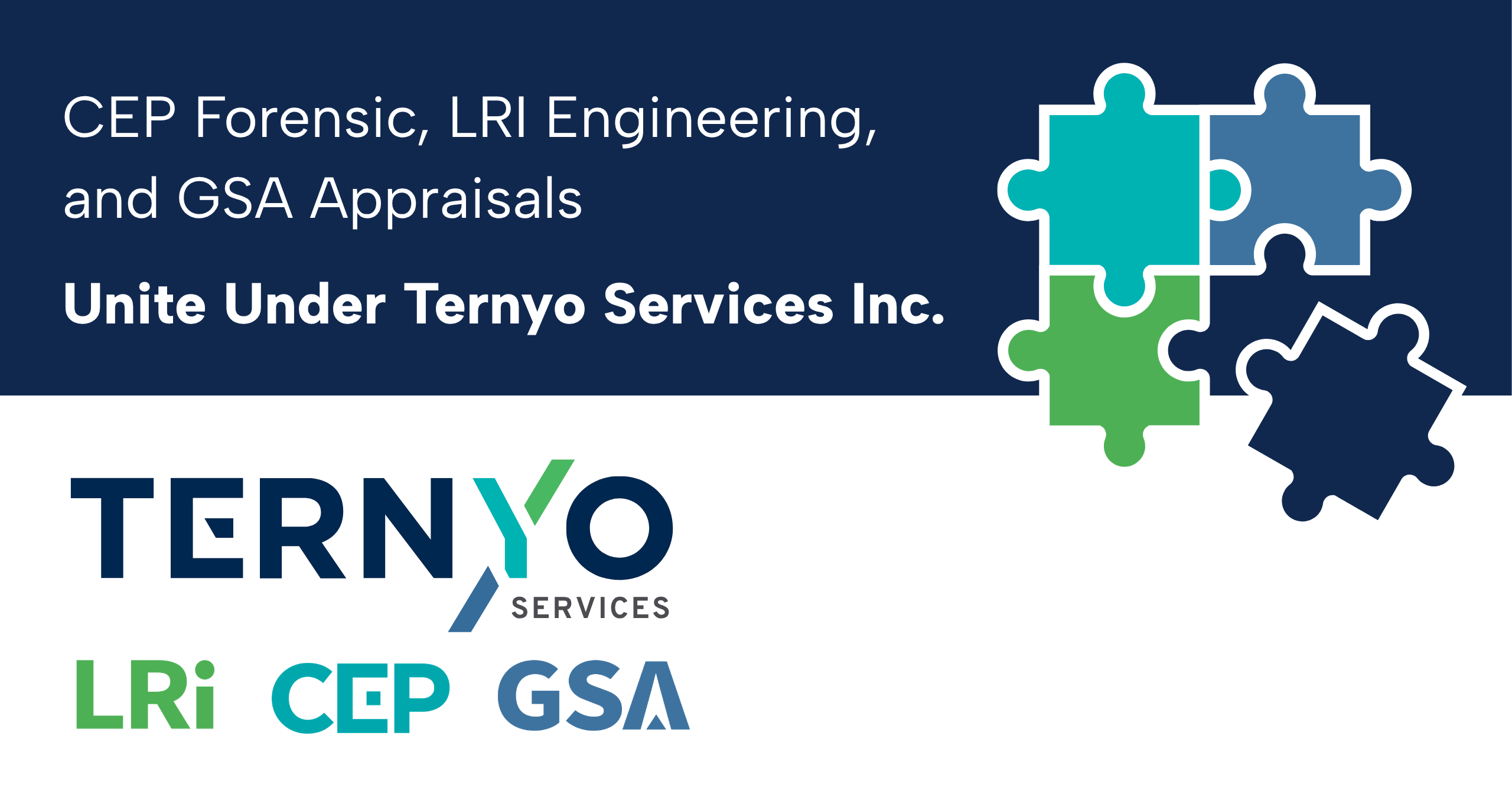 CEP Forensic, LRI Engineering, and GSA Appraisals Unite Under Ternyo Services Inc.